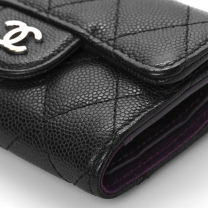 Chanel Caviar Quilted Classic 4 Key Holder Wallet Black 10 of 11