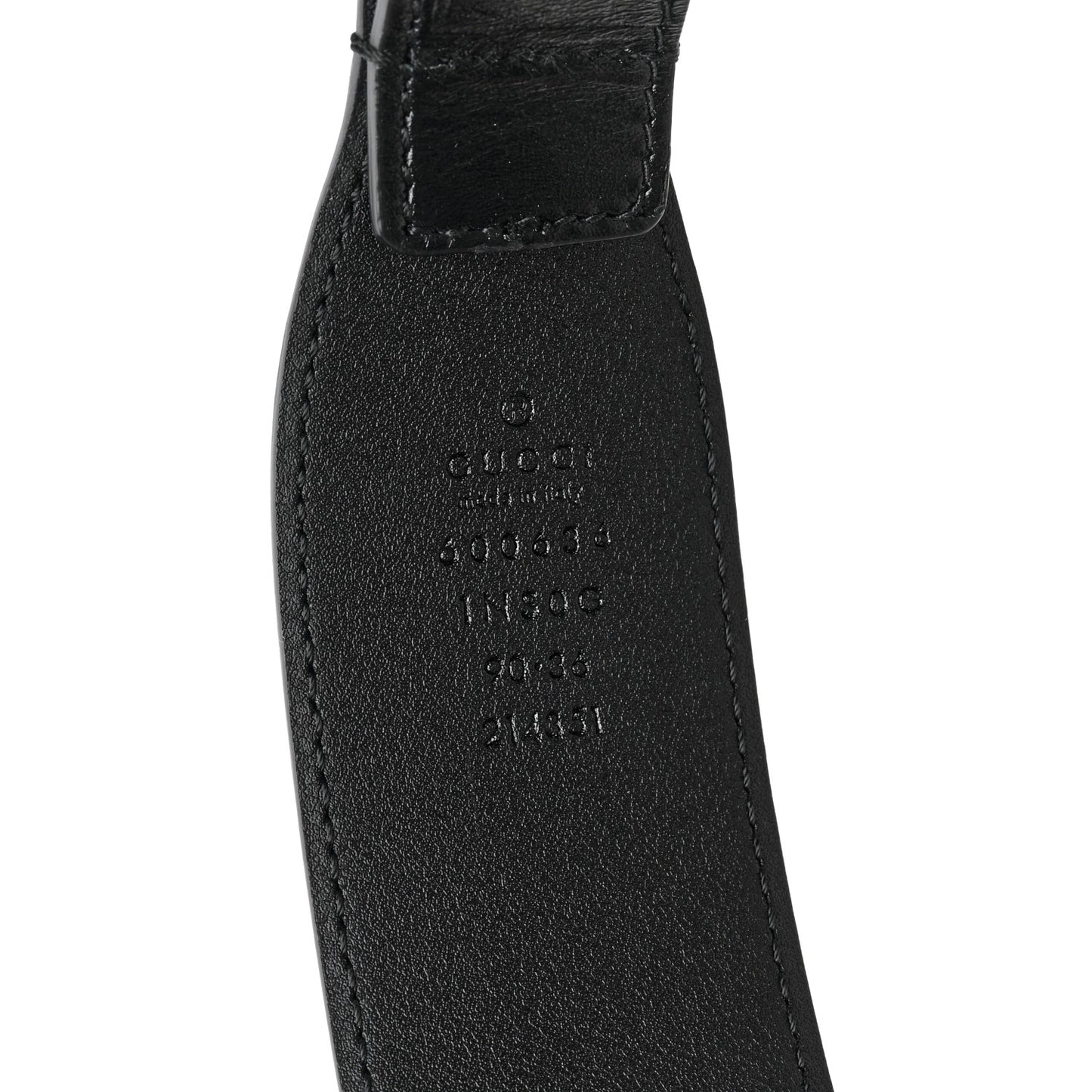 Efesto Leather Horsebit 25mm Belt 90 36 Black