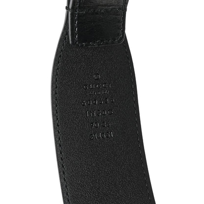 Gucci Efesto Leather Horsebit 25mm Belt 90 36 Black 3 of 4