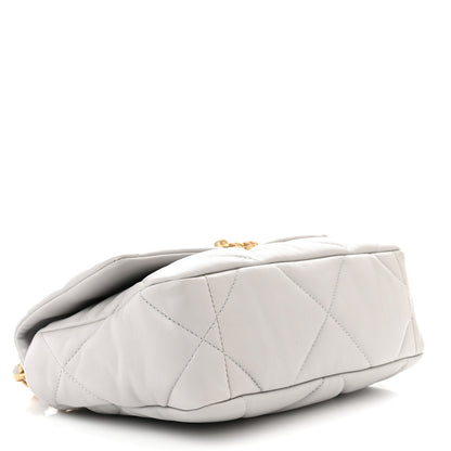 Chanel Lambskin Quilted Medium Chanel 19 Flap Grey 4 of 10
