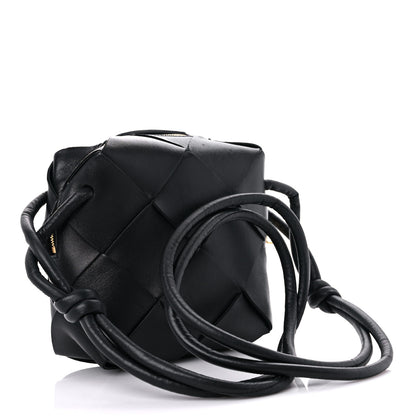 Bottega Veneta Lambskin Maxi Intrecciato Mini Cassette Camera Bag Black 3 of 11