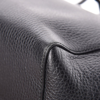 Gucci Pebbled Calfskin Small Swing Tote Black 9 of 15