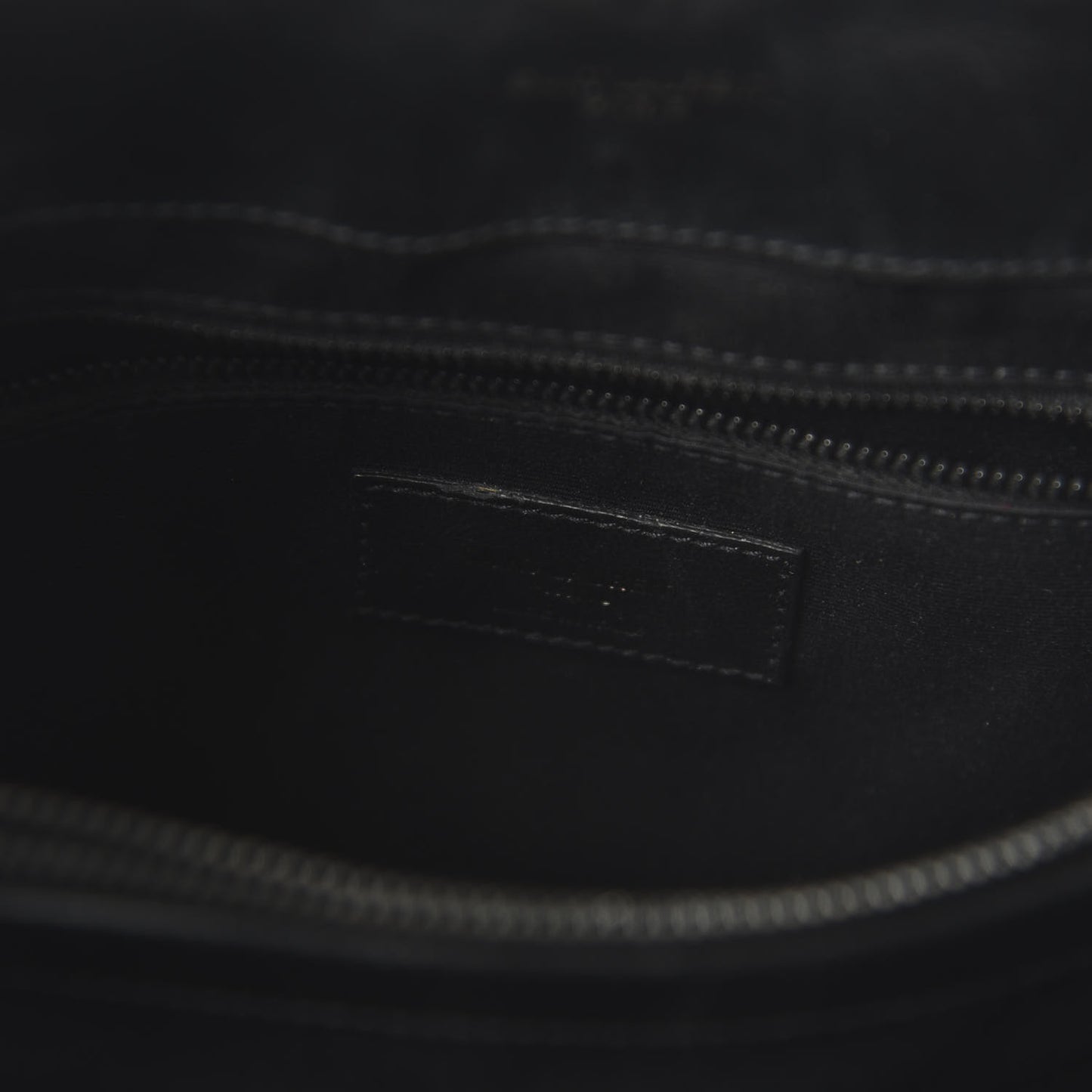 Calfskin Y Quilted Monogram Medium Loulou Chain Satchel Black