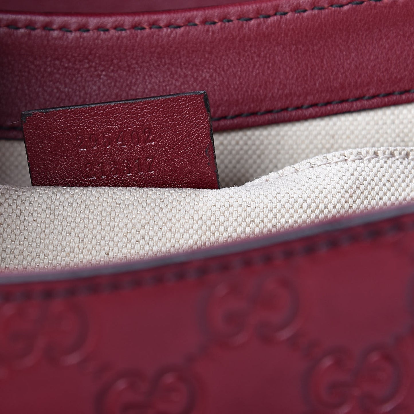 Soft Guccissima Medium Emily Chain Shoulder Bag Classic Ruby