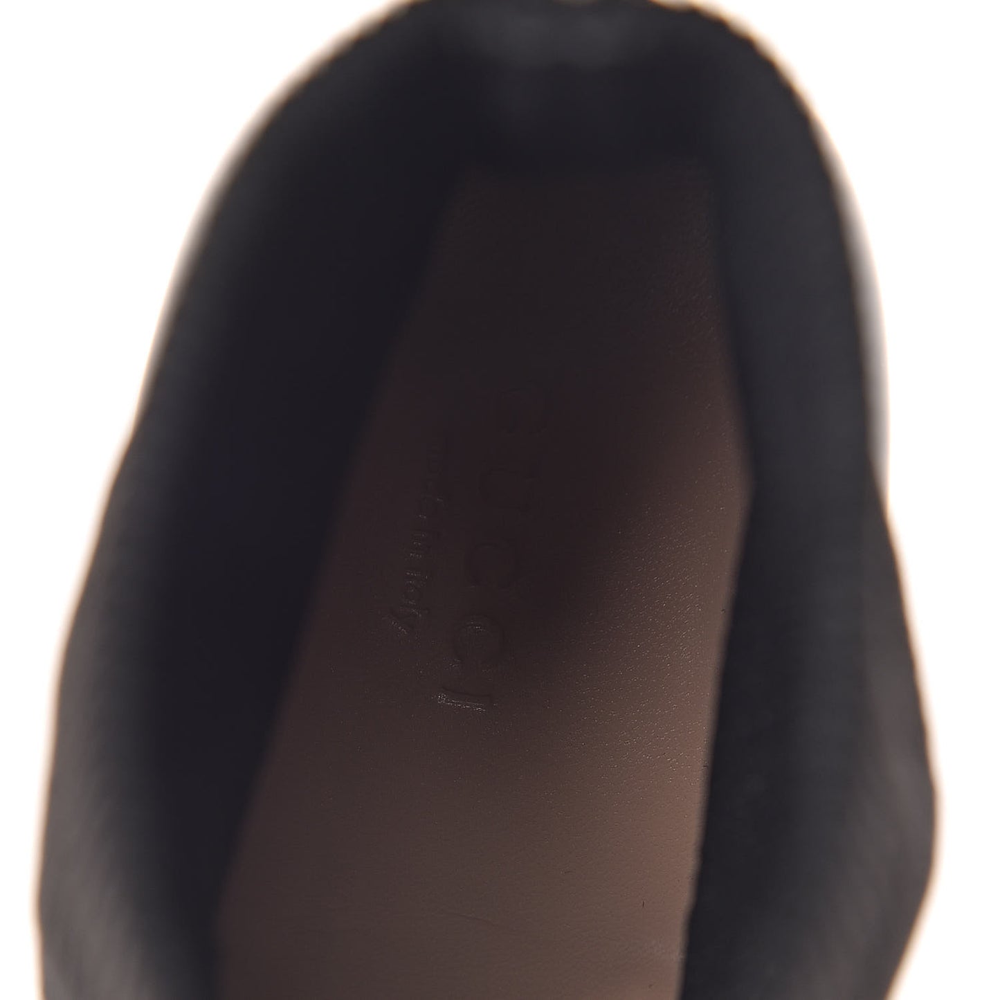 Patent Calfskin Candy Sock Ankle Boots 38.5 Black