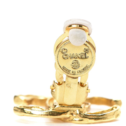 Chanel CC Clip On Earrings Gold 4 of 4
