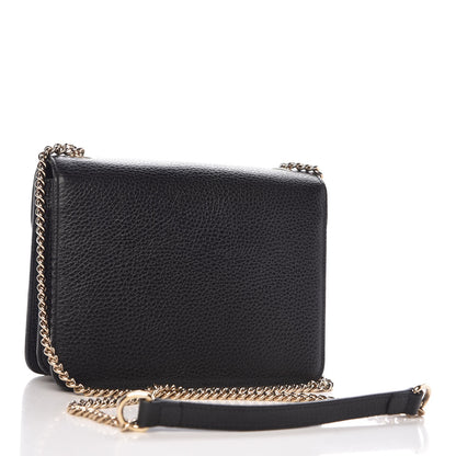 Gucci Dollar Calfskin Small Interlocking G Shoulder Bag Black 3 of 13