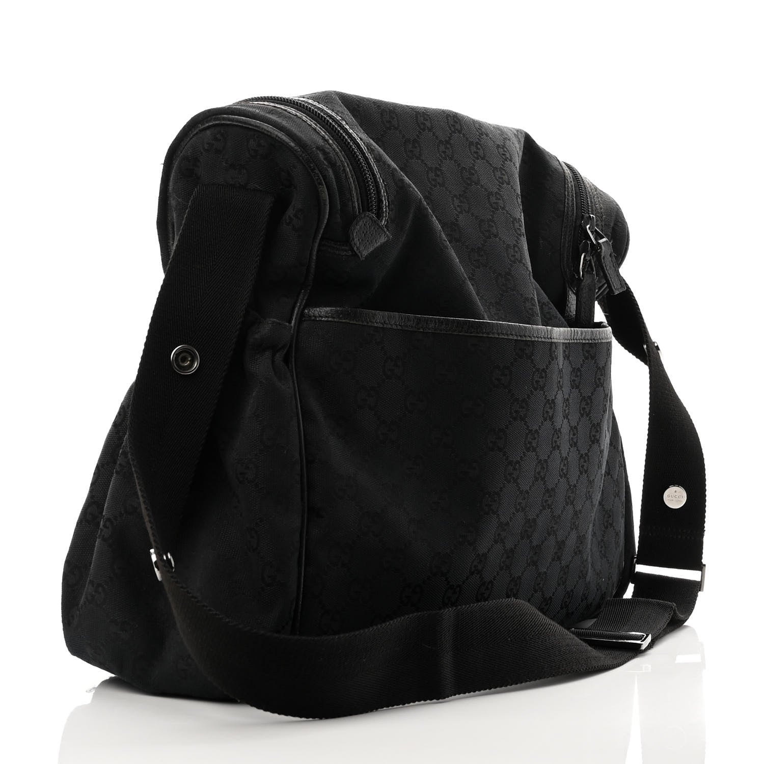 Gucci Monogram Large Diaper Bag Black 3 of 11