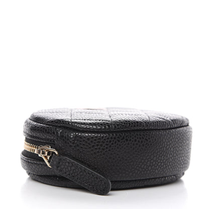 Chanel Caviar Quilted Zip Around Classic Coin Purse Black 2 of 5