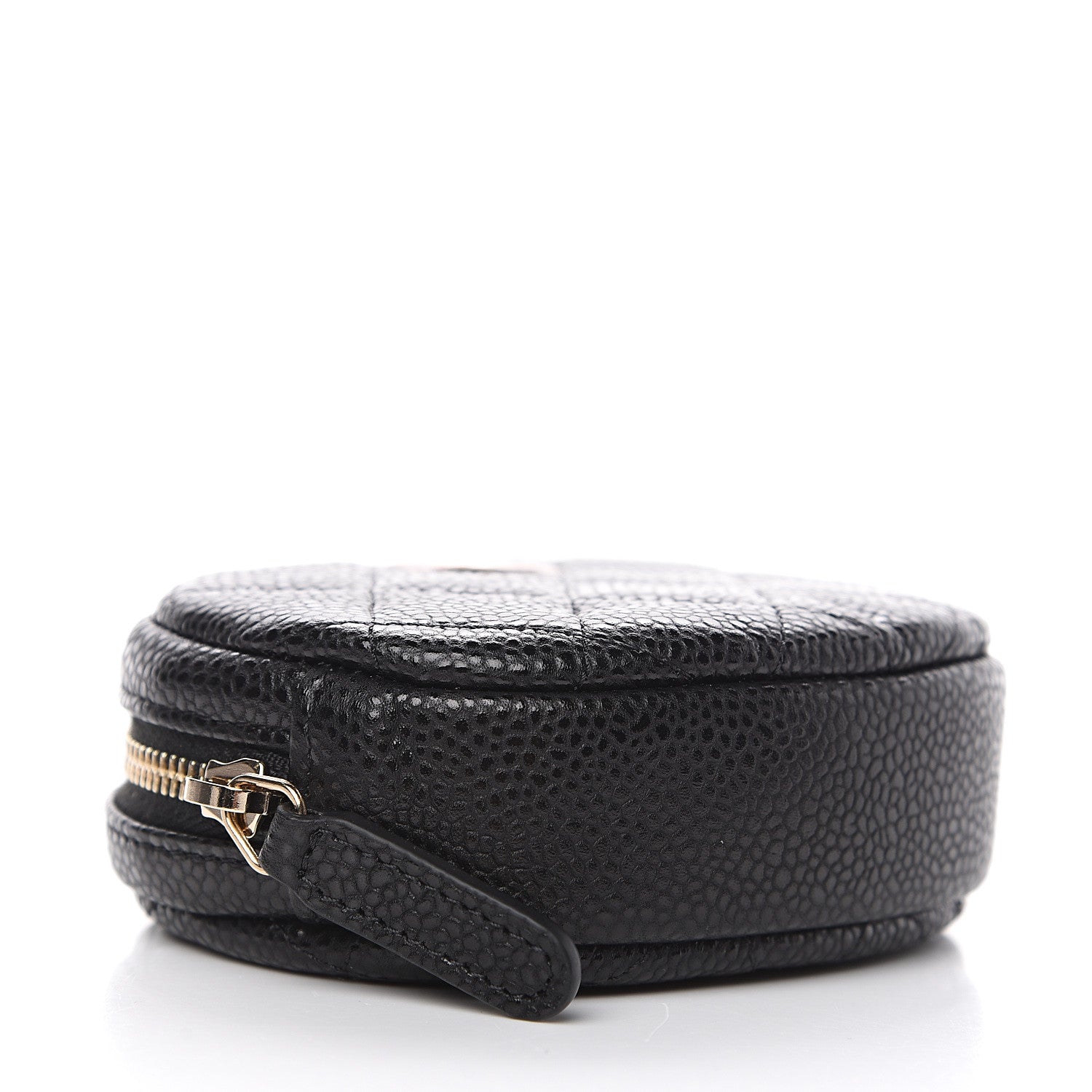 Chanel Caviar Quilted Zip Around Classic Coin Purse Black 4 of 7
