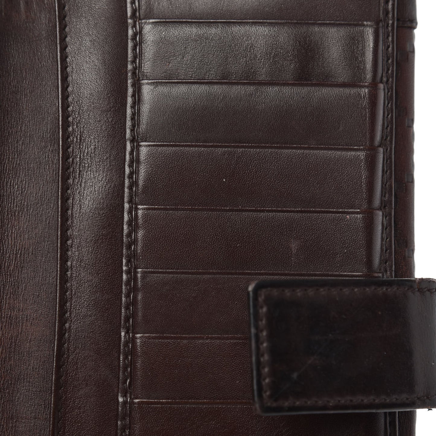 Guccissima Punch Continental Flap Wallet Brown