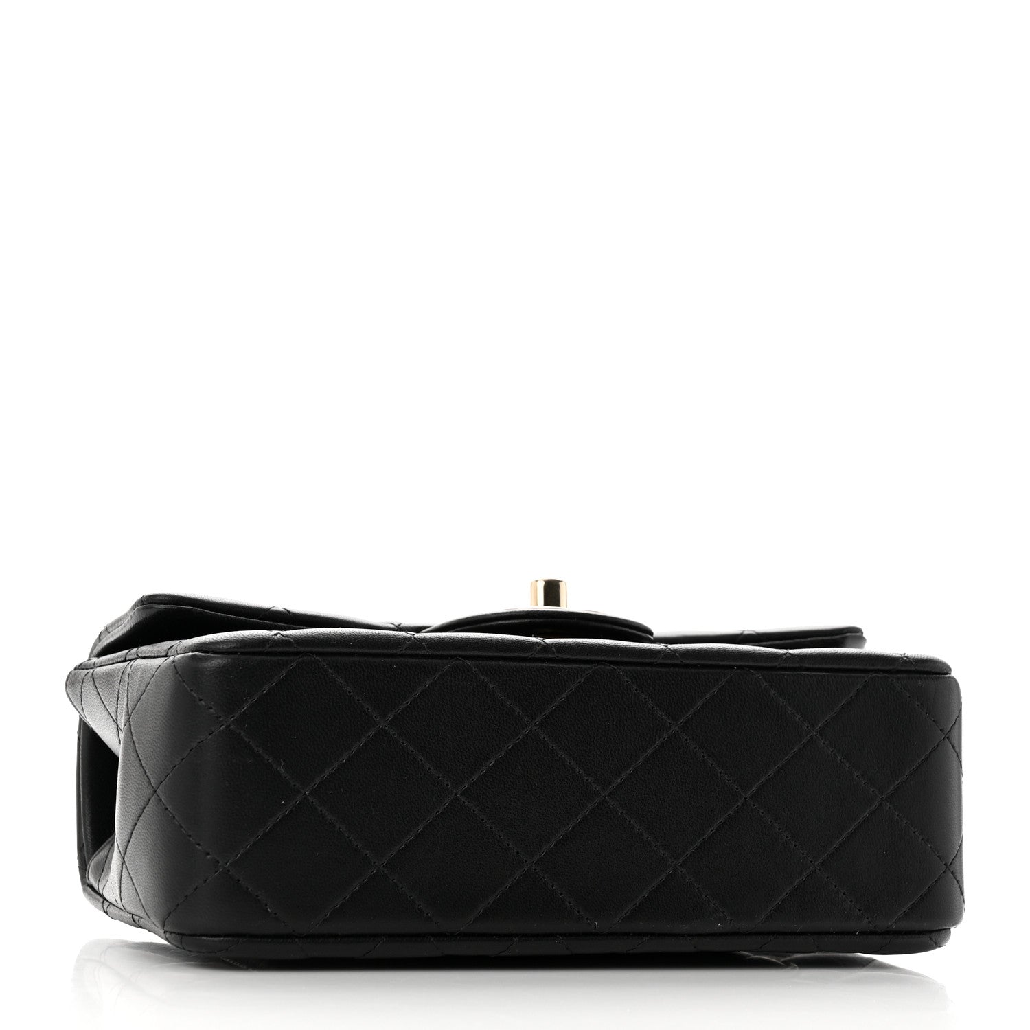Chanel Lambskin Quilted Mini Top Handle Rectangular Flap Black 4 of 10