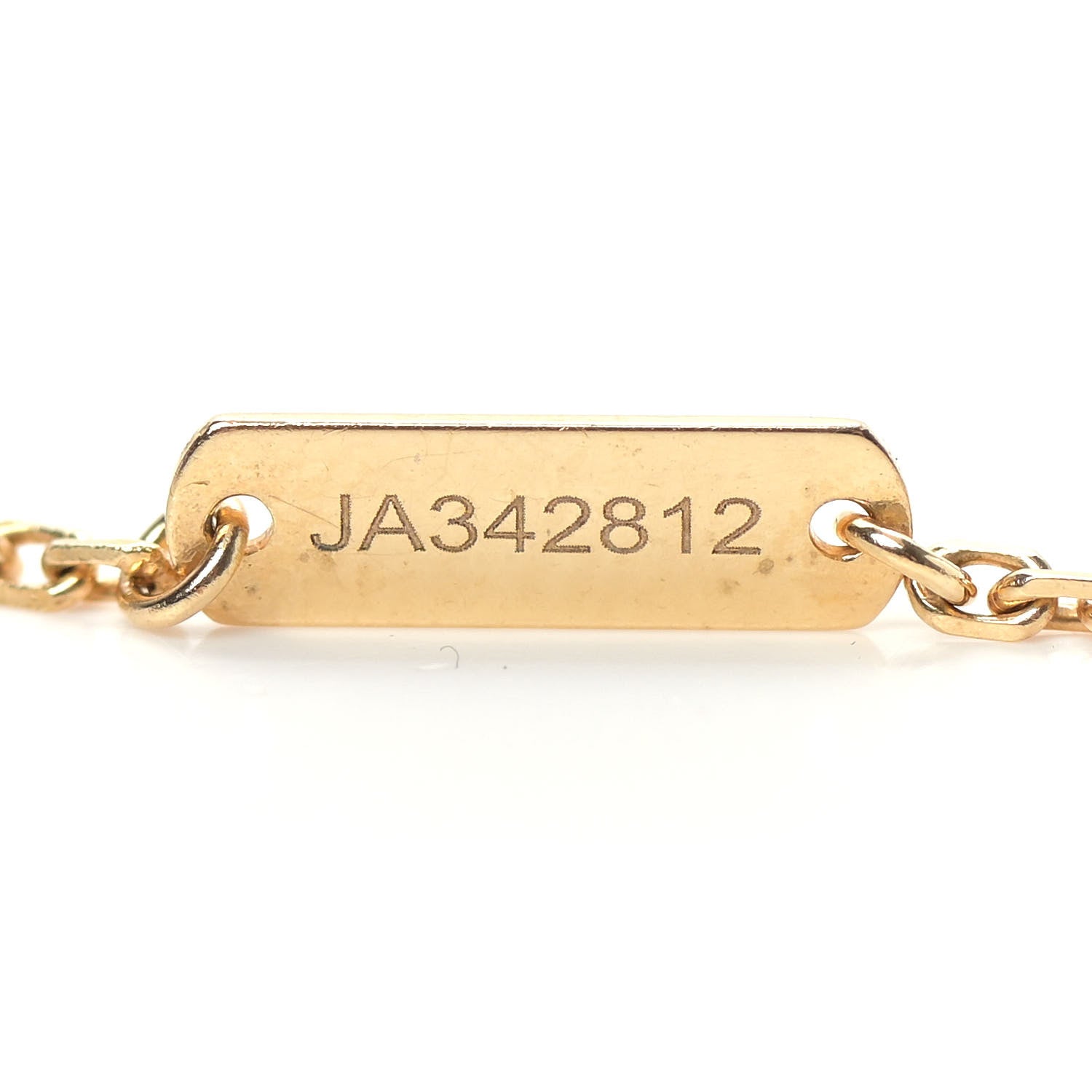 Van Cleef & Arpels 18K Yellow Gold Diamond Yellow Mother of Pearl Vintage Alhambra Pendant Necklace 5 of 7