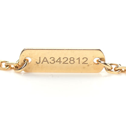 Van Cleef & Arpels 18K Yellow Gold Diamond Yellow Mother of Pearl Vintage Alhambra Pendant Necklace 5 of 7