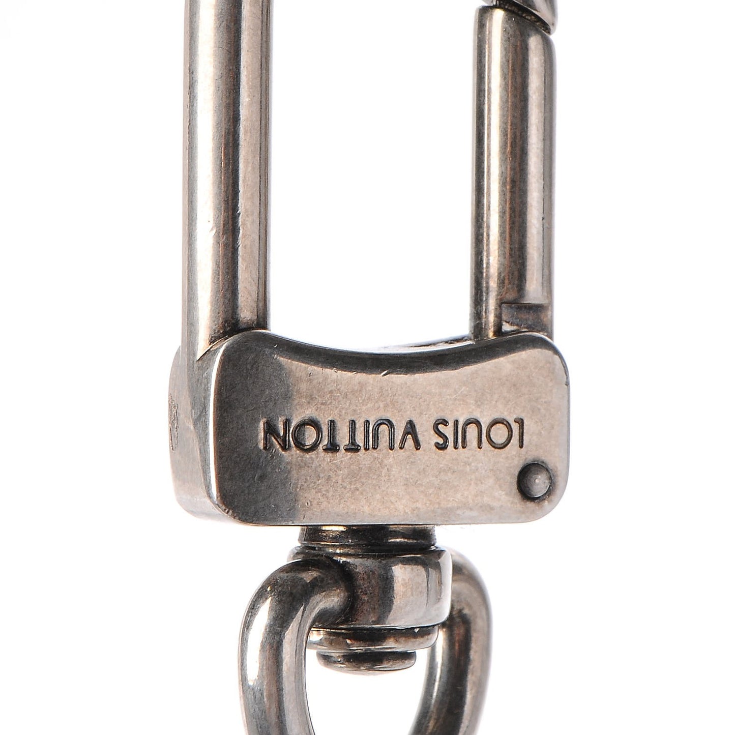 Steamer Bag Charm Key Holder Silver