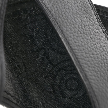 Louis Vuitton Grained Calfskin Horizon Sandals 36 Black 10 of 12