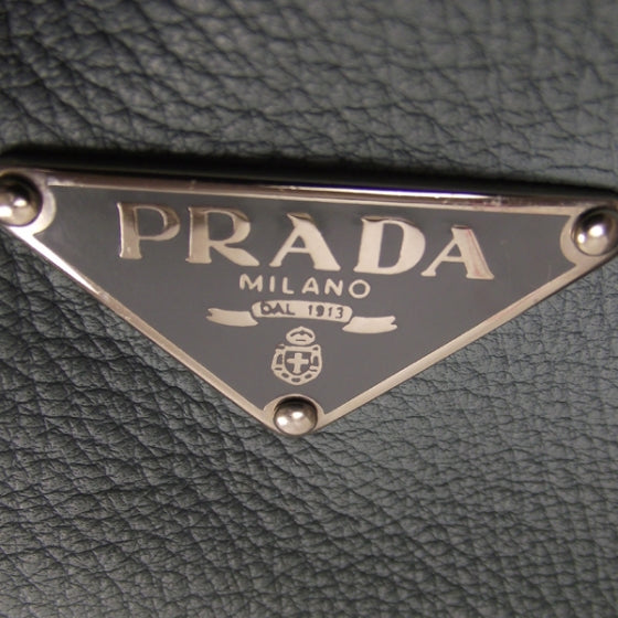 Vitello Daino Shoulder Bag Blue