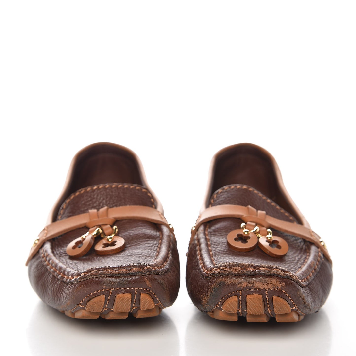 Calfskin Oxford Loafers 41 Brown Cognac