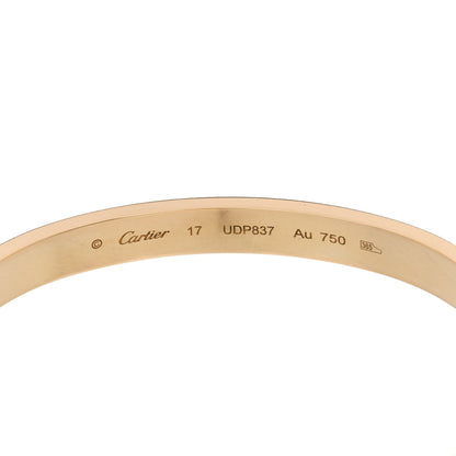 Cartier 18K Yellow Gold LOVE Bracelet 17 6 of 9