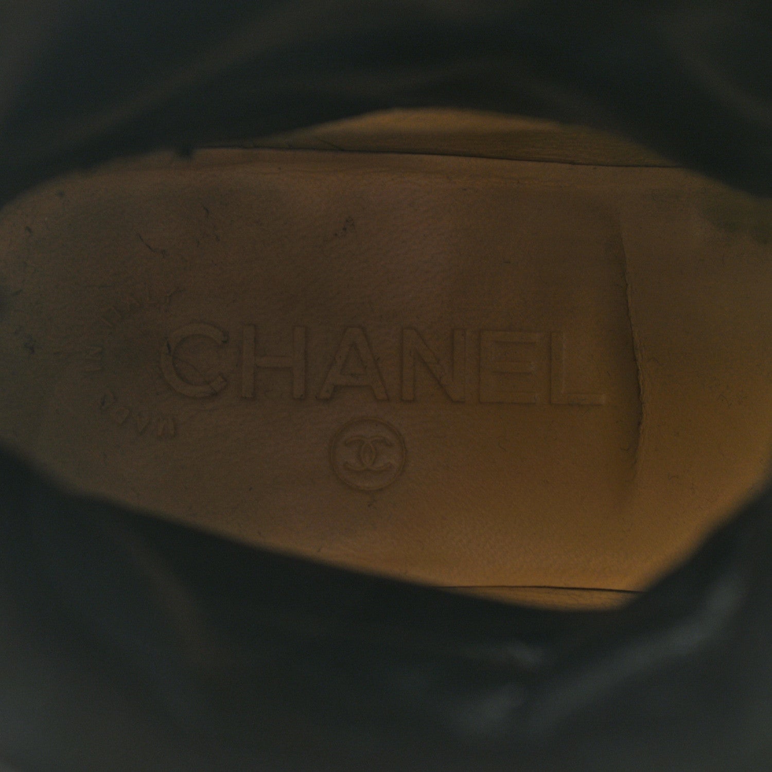 Chanel Calfskin Quilted Boots 37 Black 7 of 12