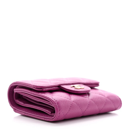 Chanel Caviar Quilted Small Flap Wallet Pink 4 of 9
