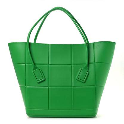 Bottega Veneta Rubber Maxi Intrecciato Medium Arco Grass 1 of 11