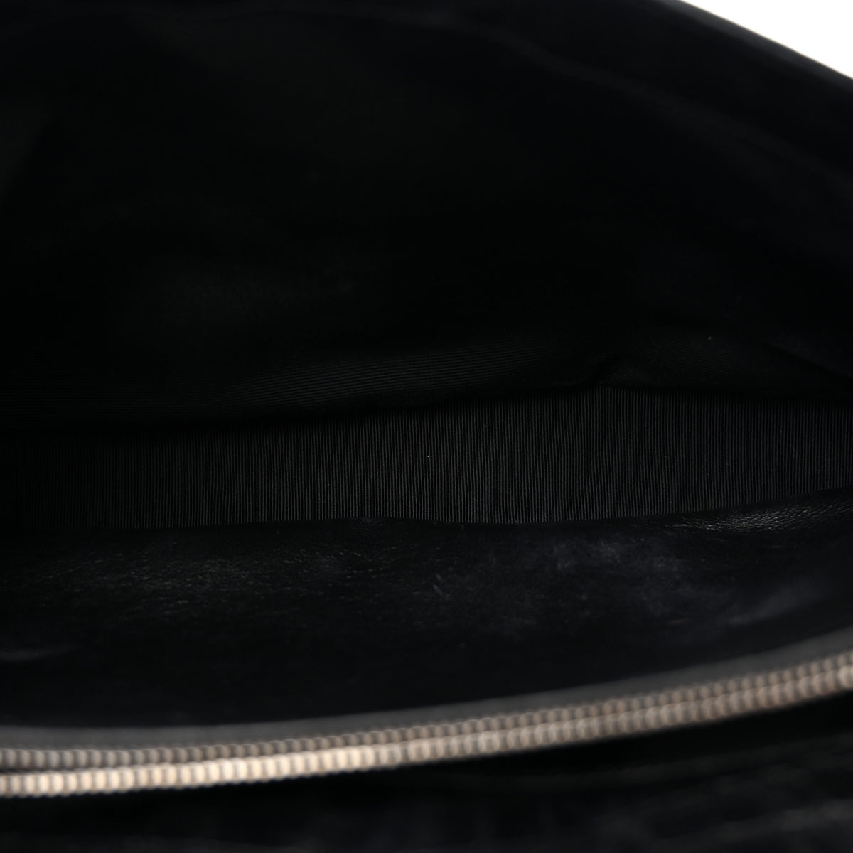 Calfskin Crocodile Embossed Monogram Large College Satchel Black