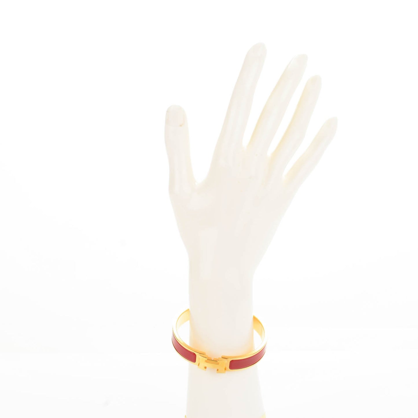 Enamel Narrow Clic Clac H Bracelet GM Rouge H