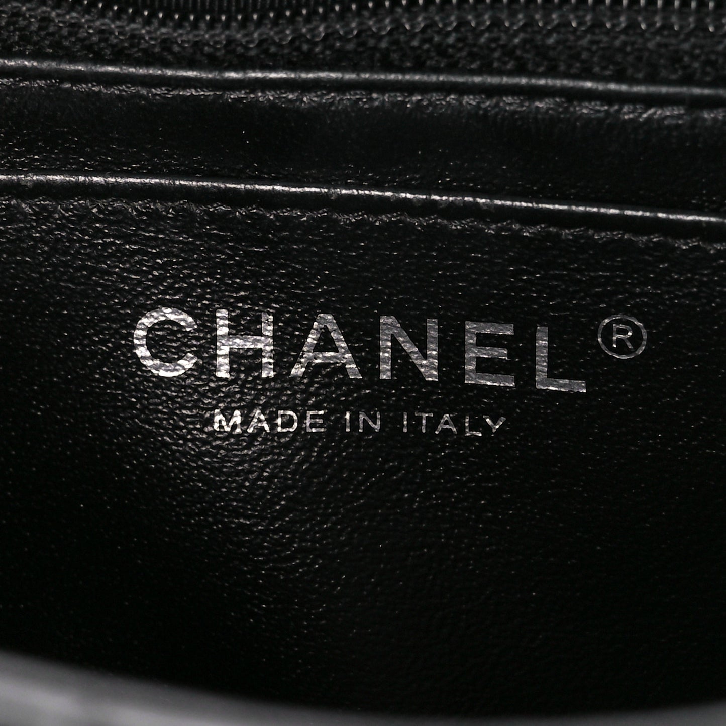 Patent Calfskin Quilted Mini Square Flap Black