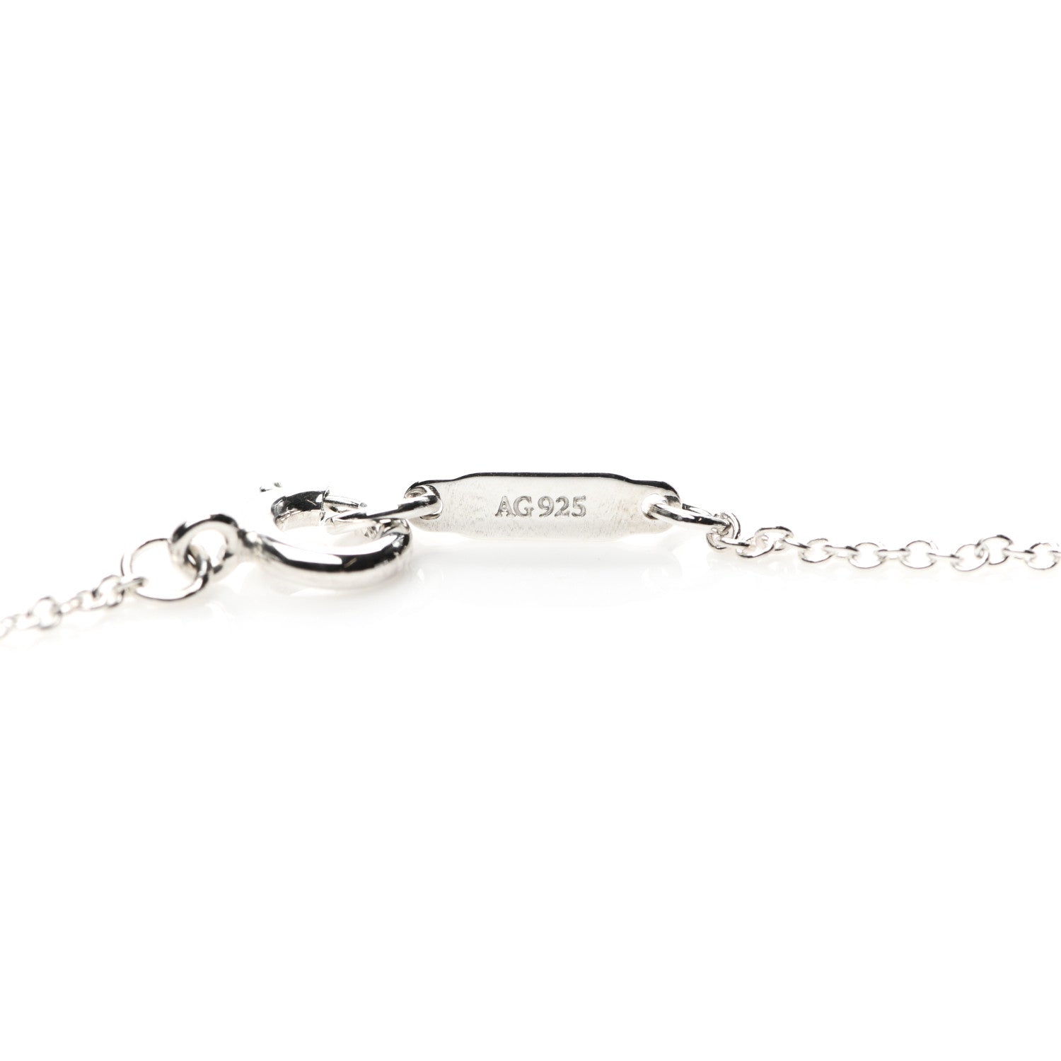 Tiffany Sterling Silver Small Bow Pendant Necklace 5 of 5