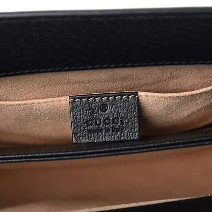 Gucci Calfskin GG Web Small Ophidia Chain Shoulder Bag Black 6 of 10