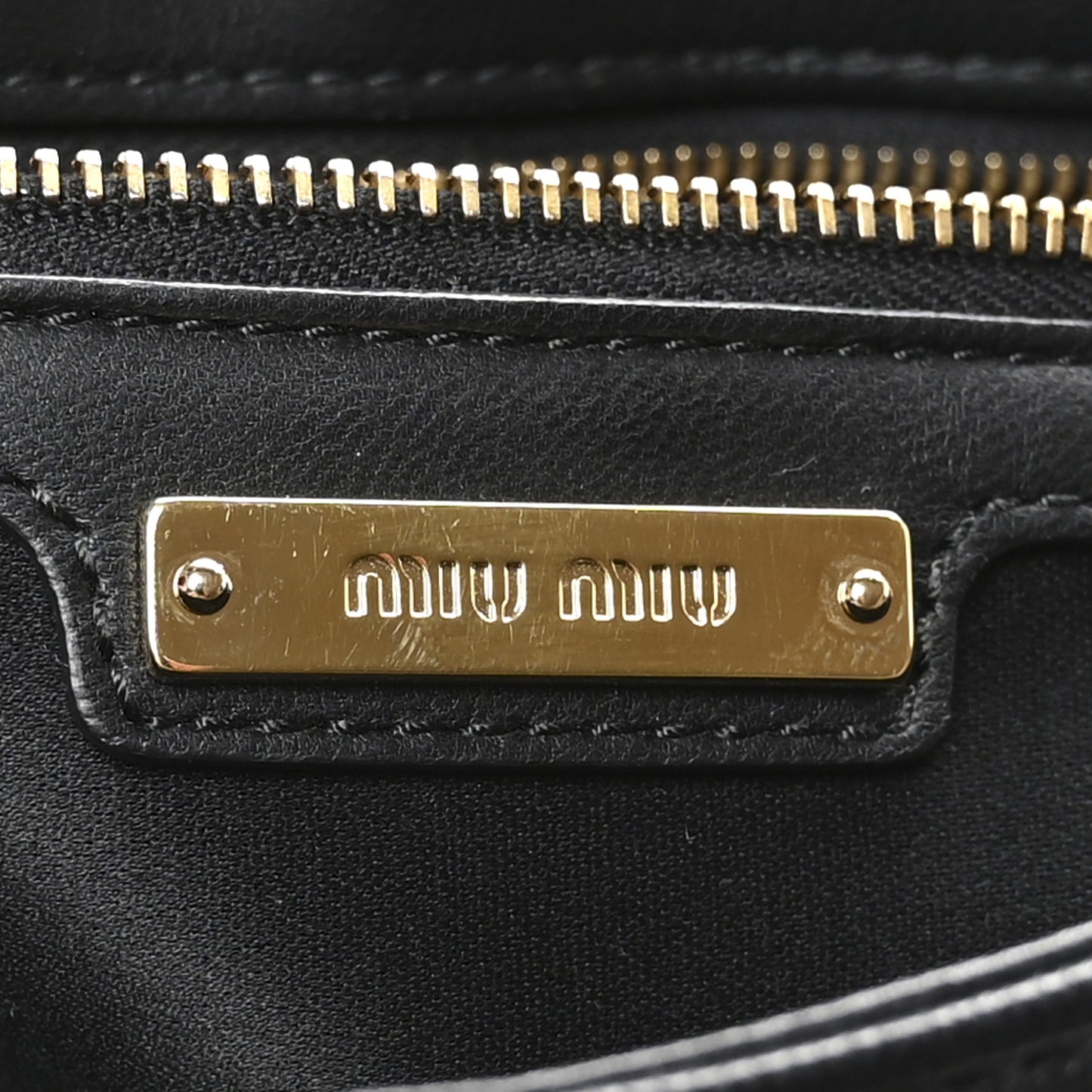 Nappa Matelasse Biker Shoulder Bag Black