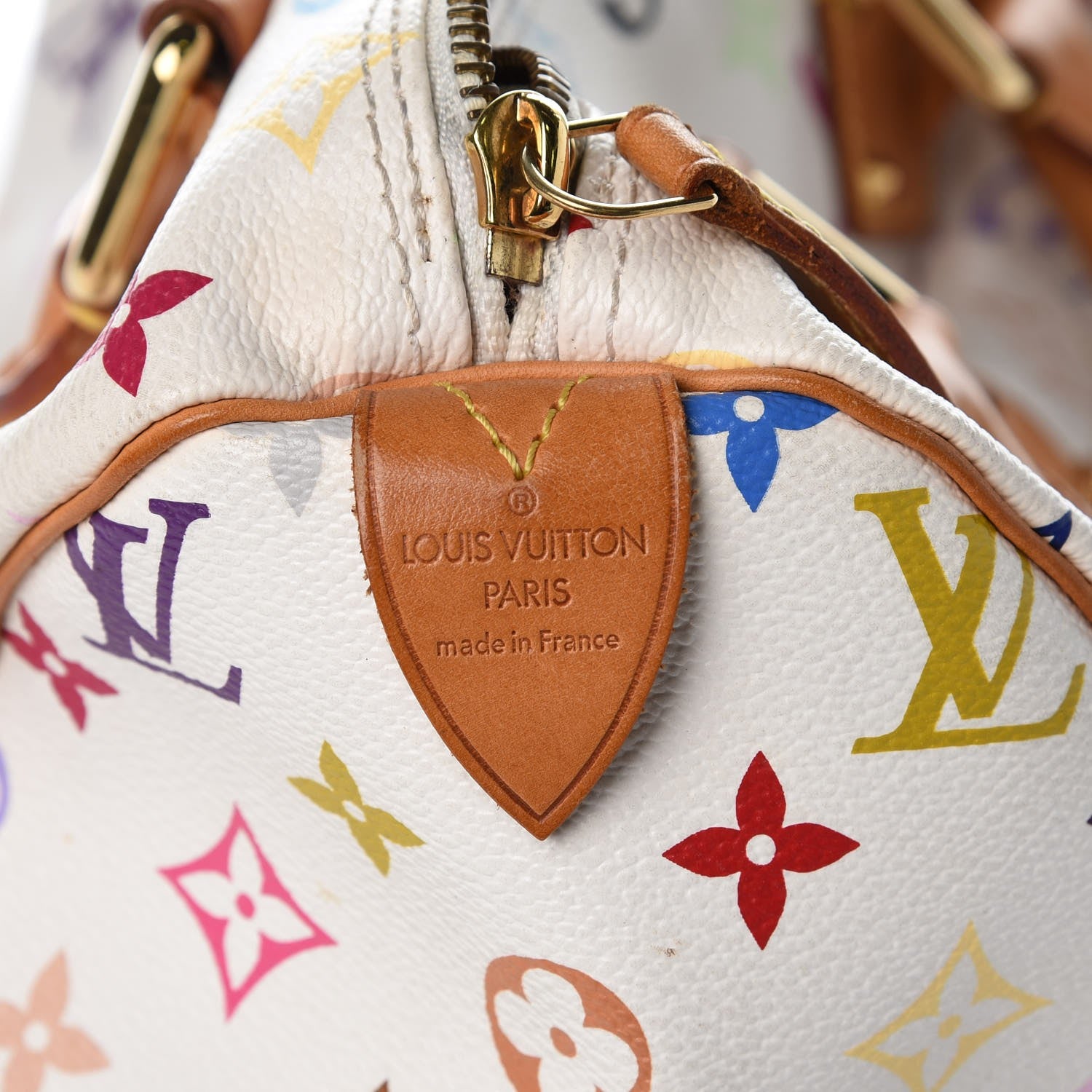 Louis Vuitton Monogram Multicolor Speedy 30 White 6 of 10