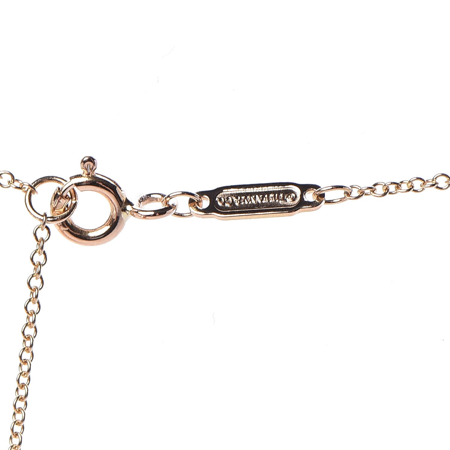 Tiffany 18K Yellow Gold Large T Smile Pendant Necklace 5 of 5