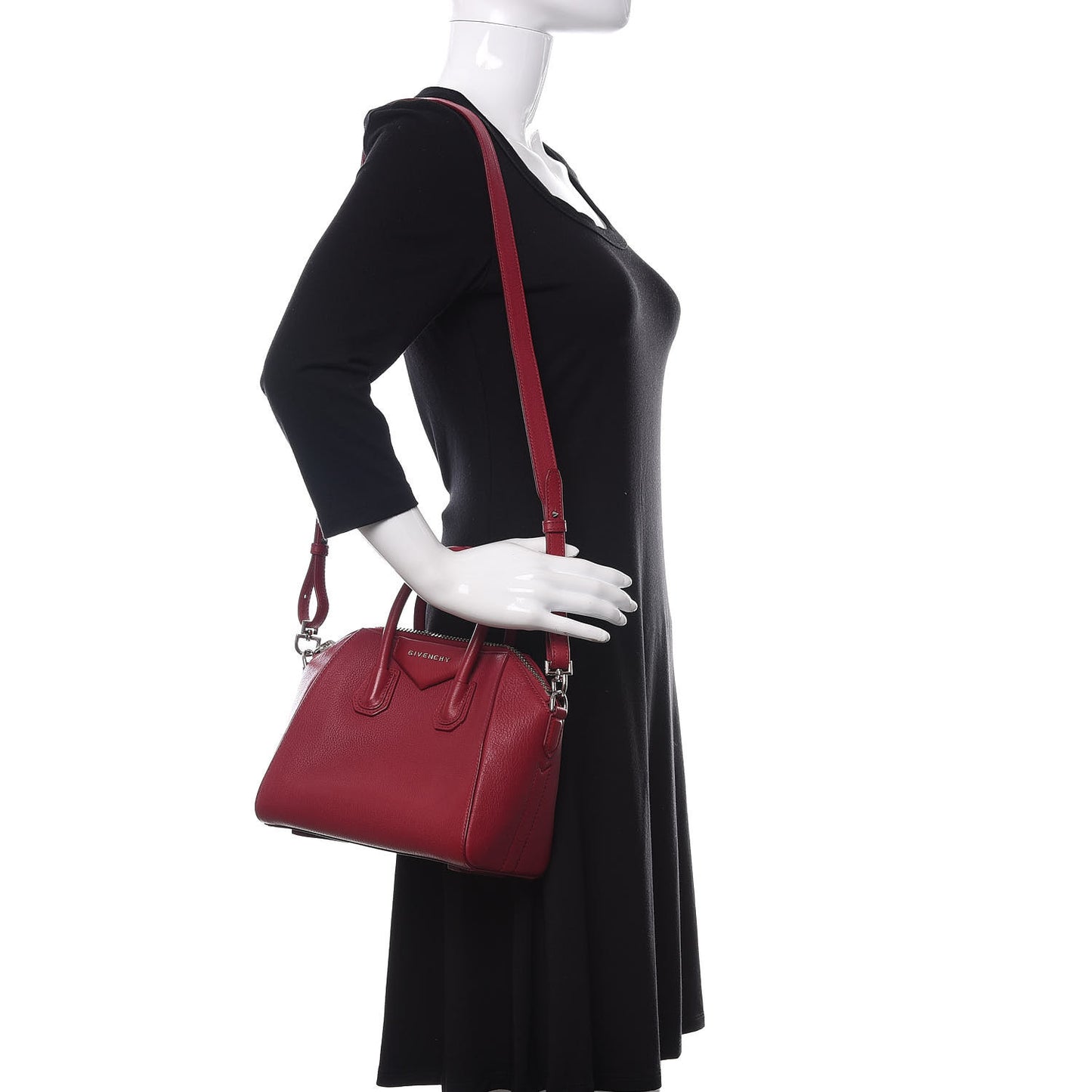Sugar Goatskin Mini Antigona Raspberry