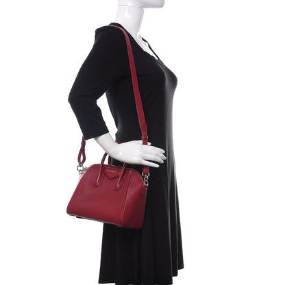 Givenchy Sugar Goatskin Mini Antigona Raspberry 2 of 10