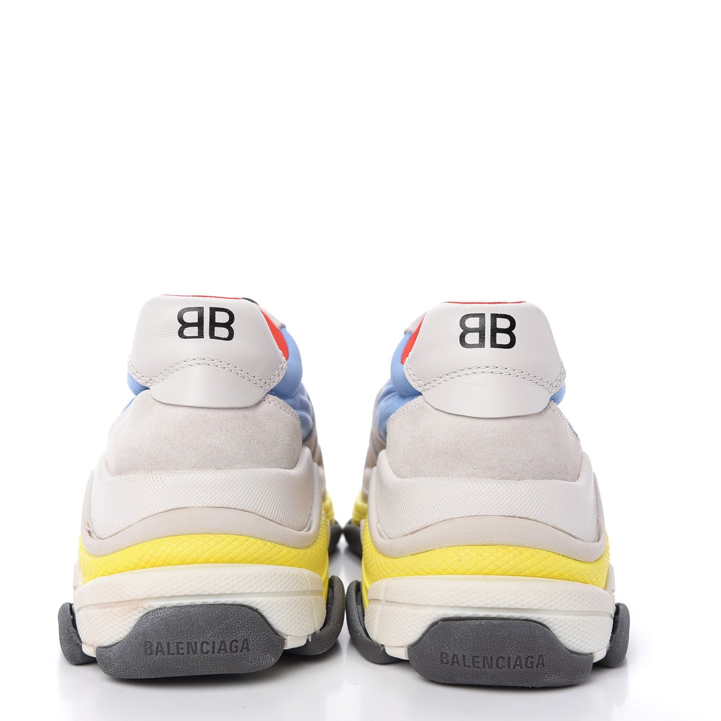Nylon Suede Womens Triple S 2.0 Sneakers 42 Gris Bleu Rouge