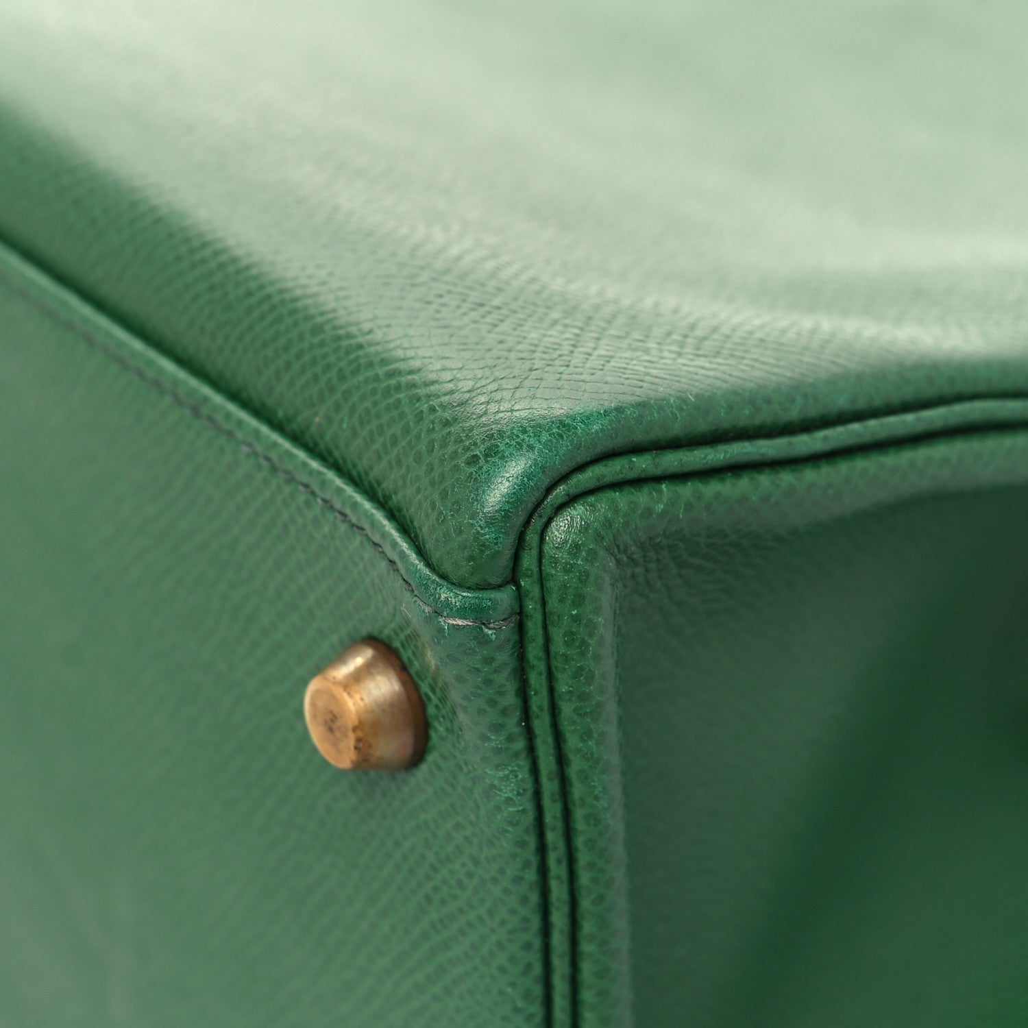 Hermes Courchevel Kelly Retourne 32 Vert Bengale 12 of 13