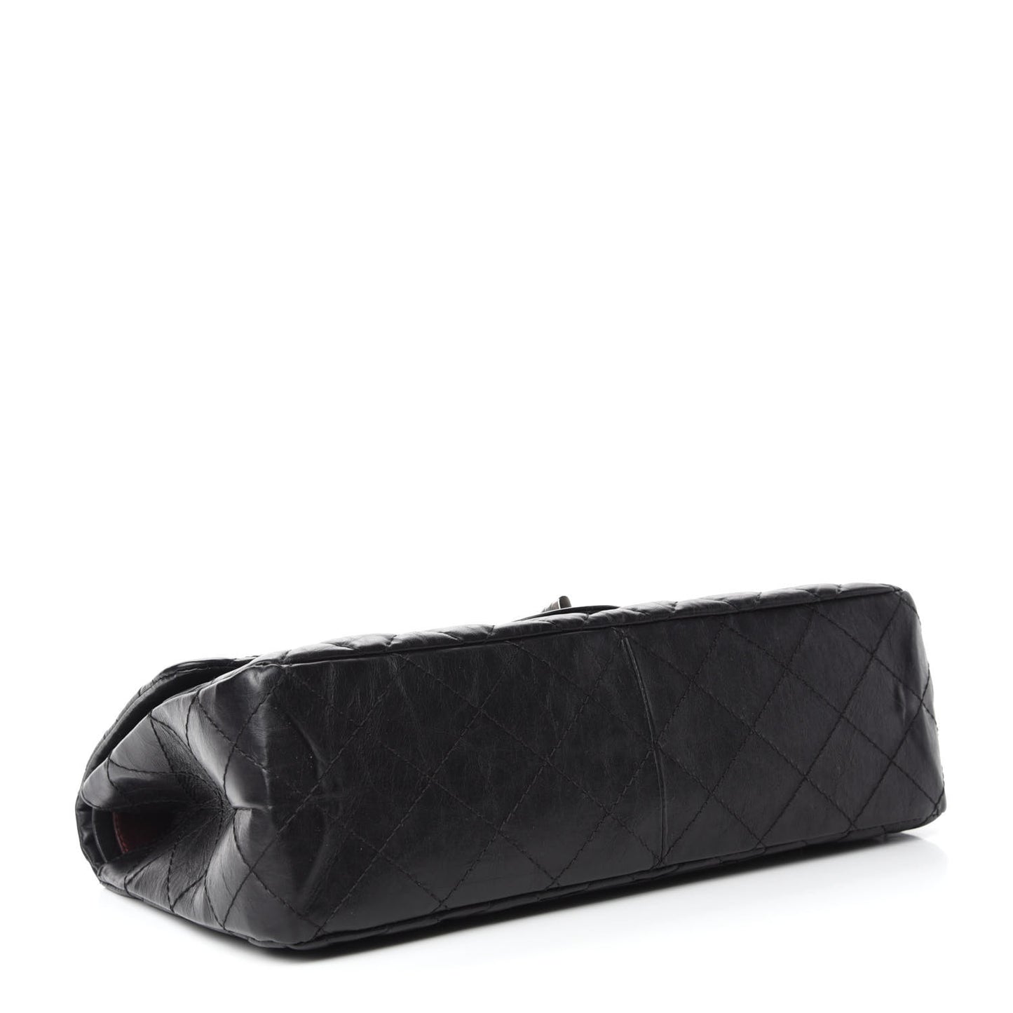 Aged Calfskin Quilted 2.55 Reissue 227 Flap Black
