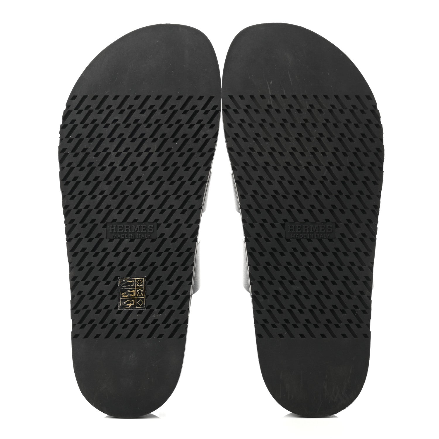 Hermes Calfskin Mens Chypre Sandals 43 Black 5 of 10