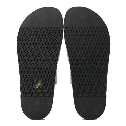 Hermes Calfskin Mens Chypre Sandals 43 Black 5 of 10