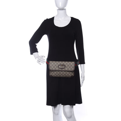 Gucci GG Supreme Monogram Neo Vintage Web Belt Bag Brown 2 of 9