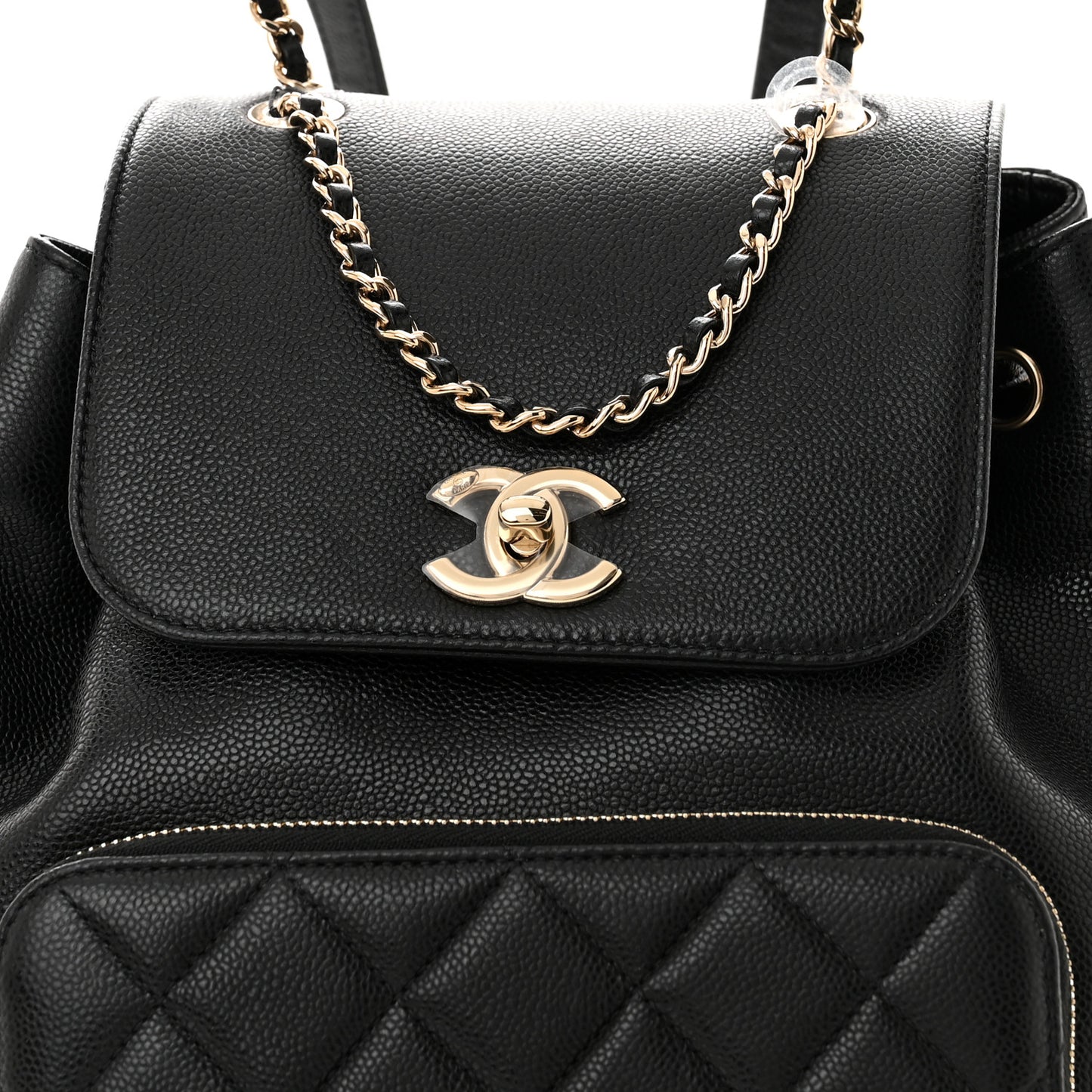 Caviar Quilted Business Affinity Backpack Black