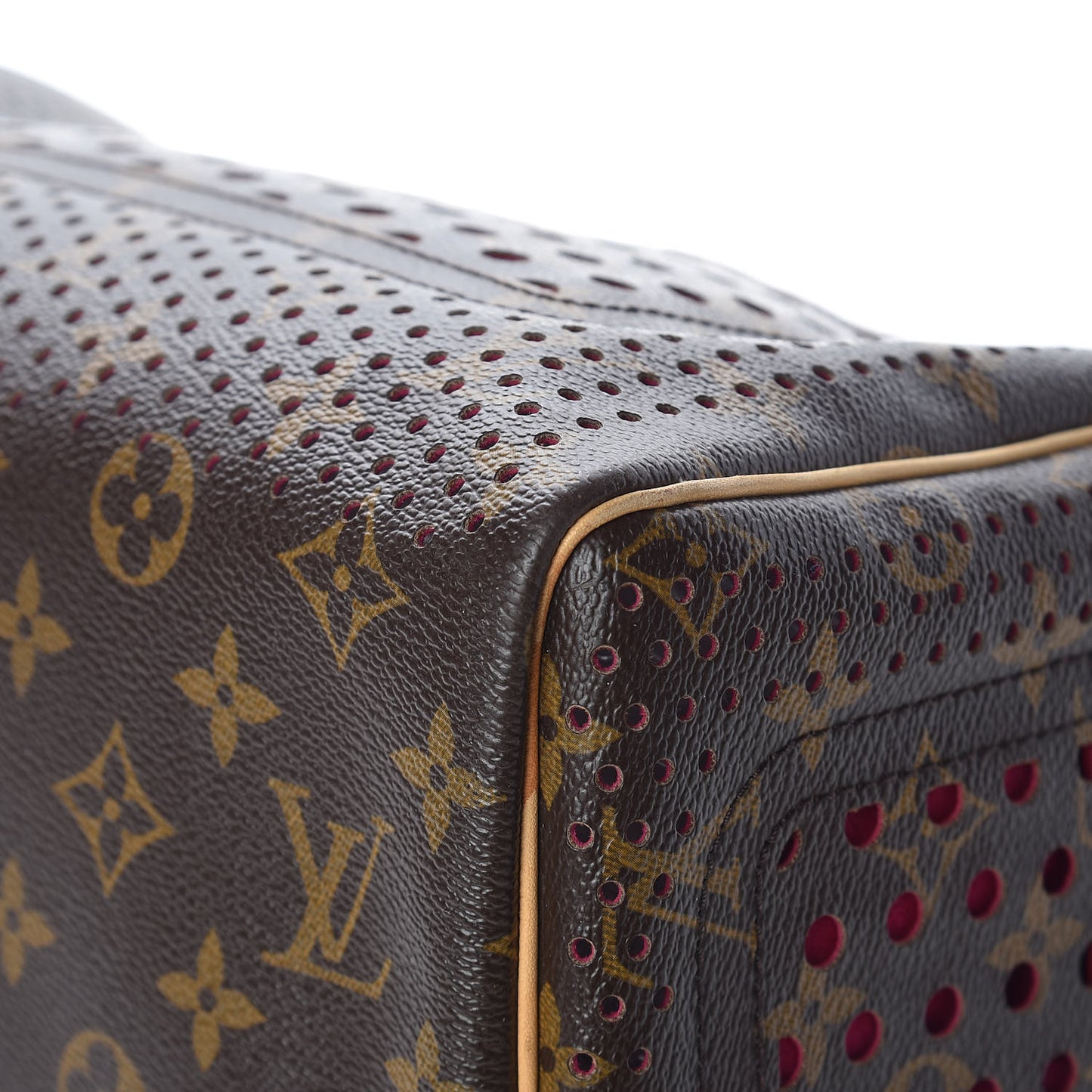Monogram Perforated Speedy 30 Fuchsia