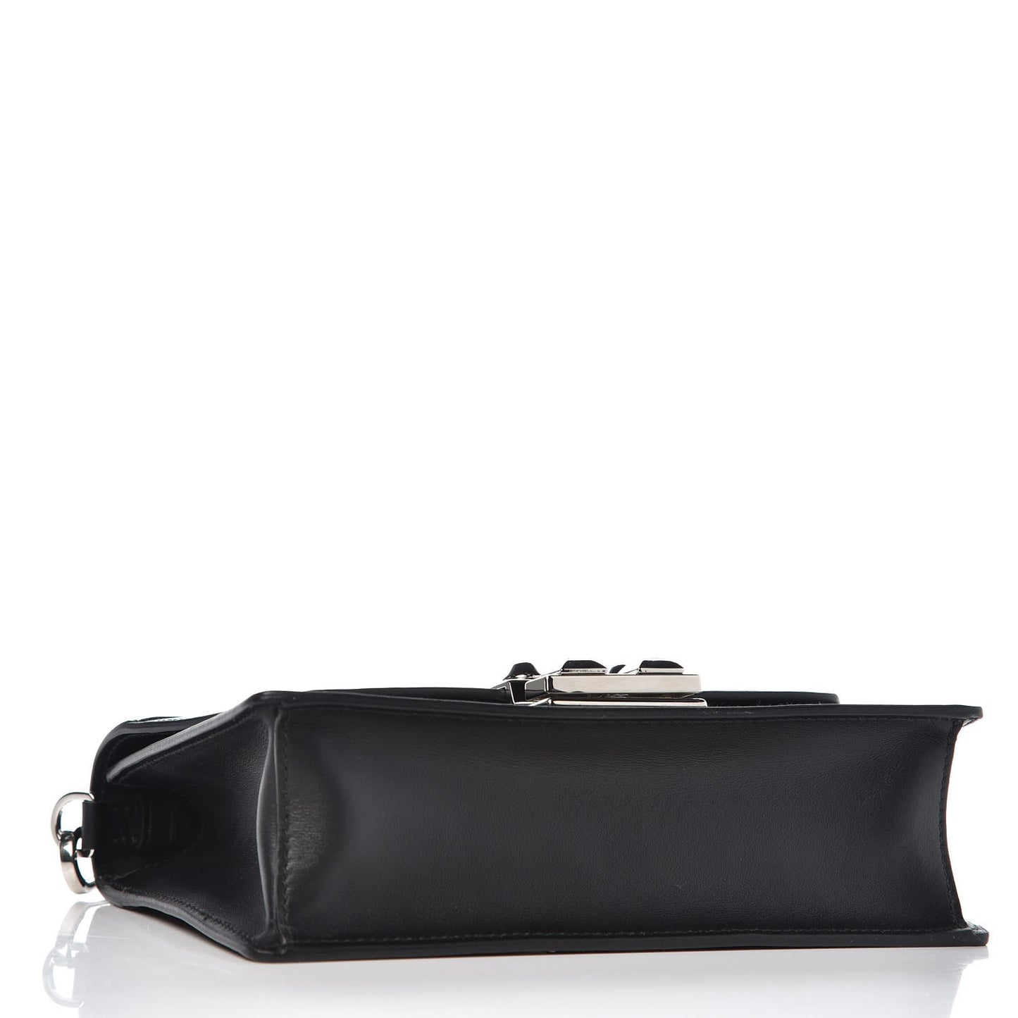 City Calfskin Saffiano Racing Logo Elektra Shoulder Bag Black Verde
