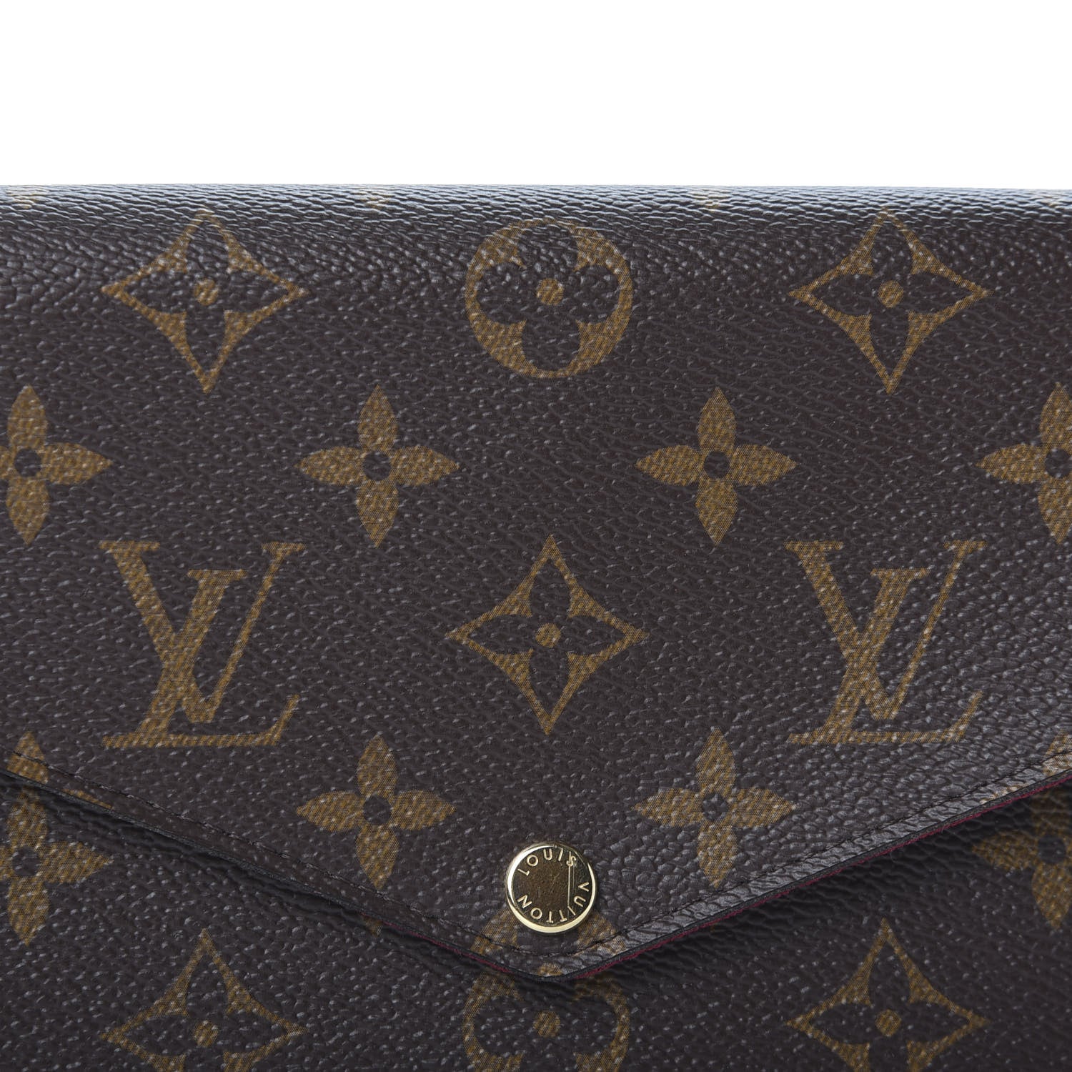 Louis Vuitton Monogram Pochette Felicie Chain Wallet Fuchsia 10 of 12