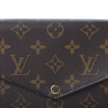 Louis Vuitton Monogram Pochette Felicie Chain Wallet Fuchsia 10 of 12