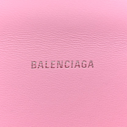 Balenciaga Shiny Box Calfskin Tonal B Hourglass Top Handle Bag XS Candy Pink 6 of 15