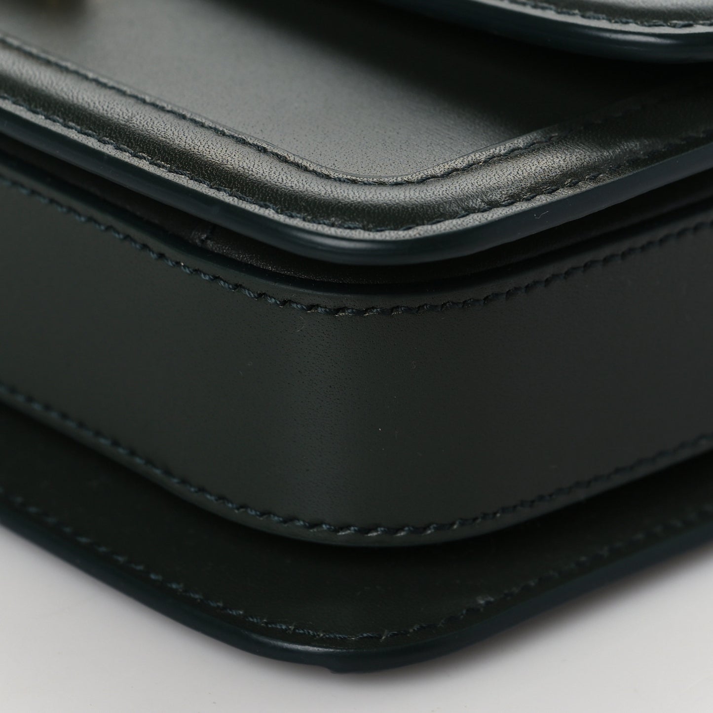 Smooth Calfskin Small Solferino Satchel Green