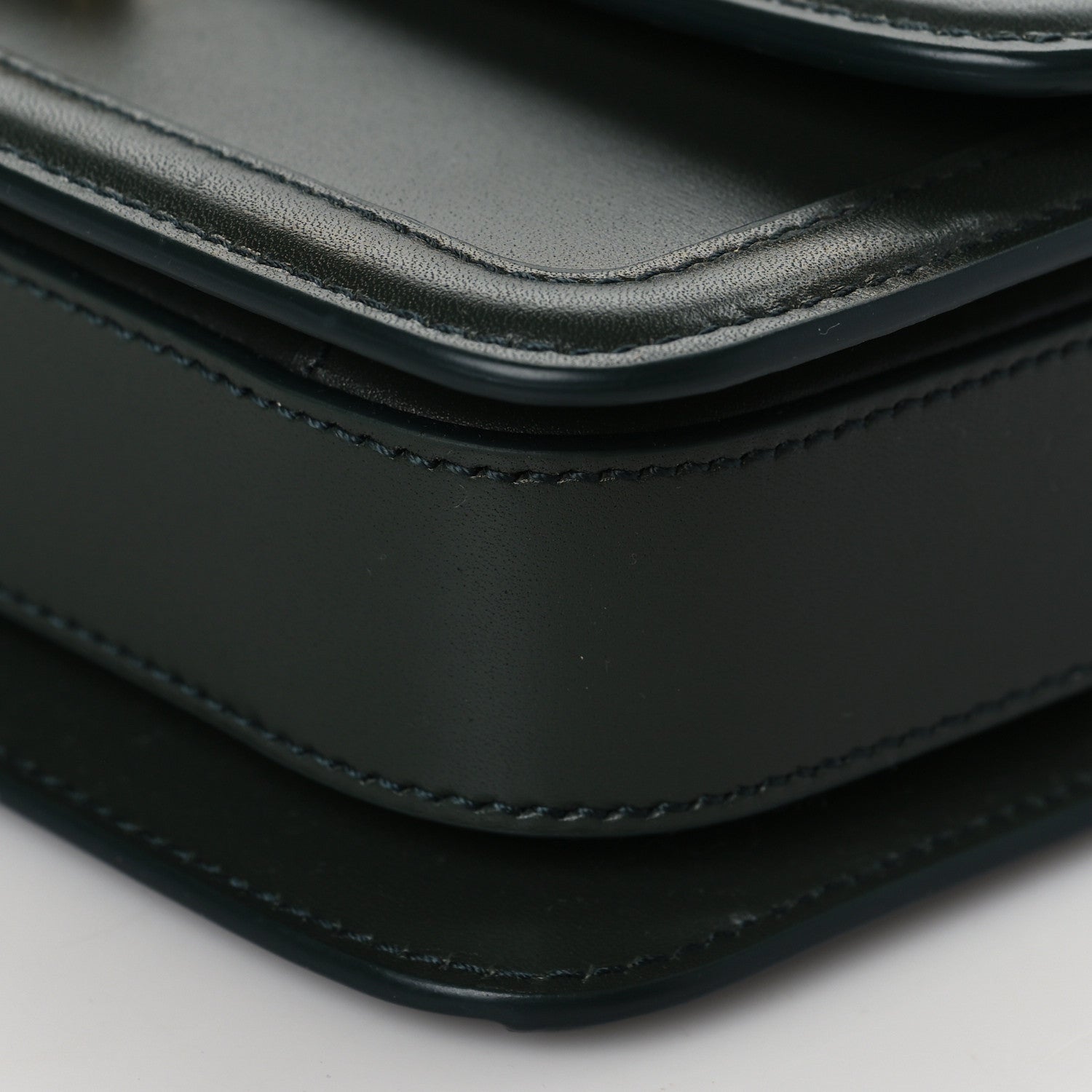 Saint Laurent Smooth Calfskin Small Solferino Satchel Green 8 of 8